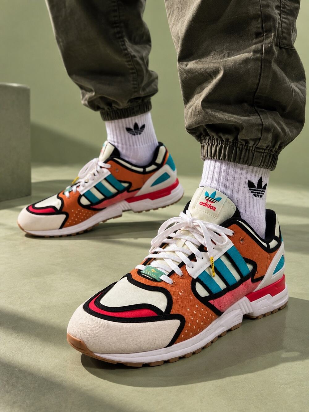 Adidas ZX 10000 x The Simpsons “Krusty Burger” Men’s Sneakers Size 14